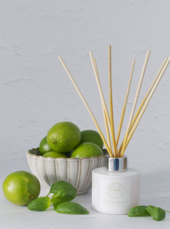 Lime, Basil & Mandarin Essential Oil Reed Diffuser, 110ml