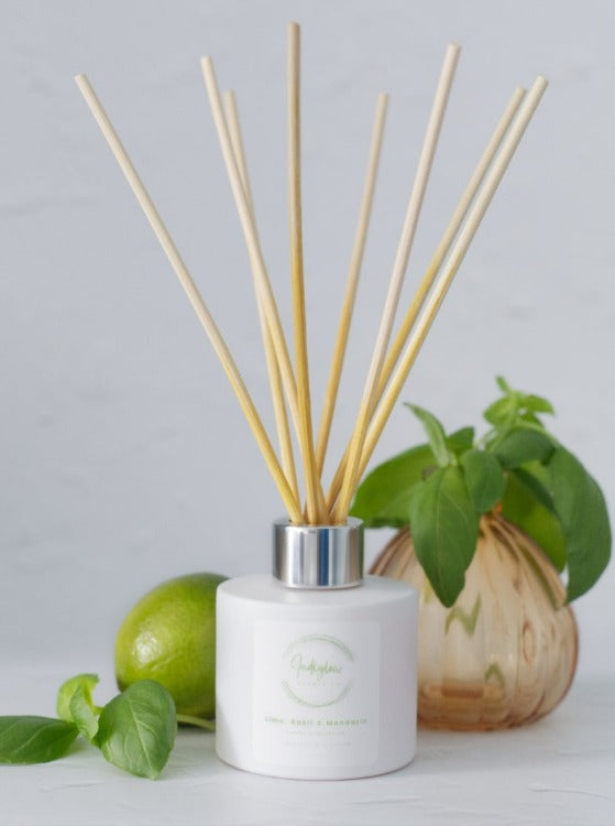 Lime, Basil & Mandarin Essential Oil Reed Diffuser, 110ml