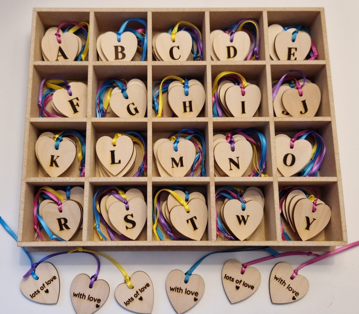 Wooden Gift Tag - Heart